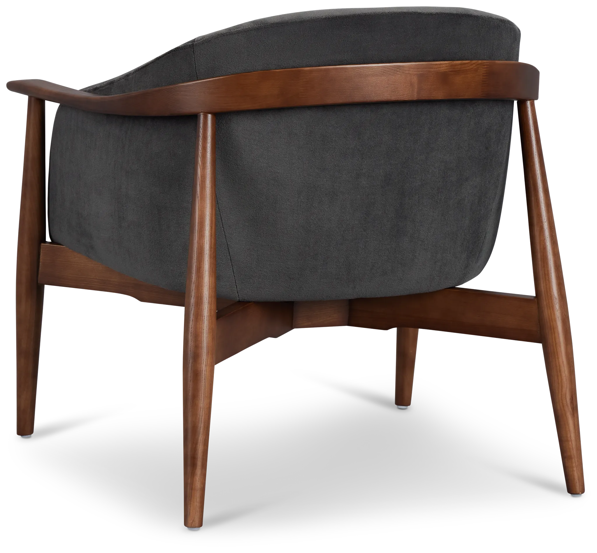 Nova Dark Gray Velvet Accent Chair