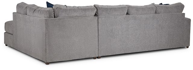Banks Gray Fabric Right Bumper Sectional (5)