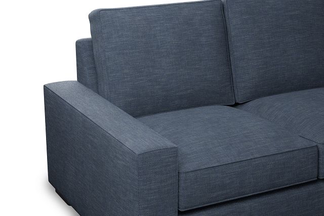 Edgewater Elevation Dark Blue 96" Sofa W/ 3 Cushions
