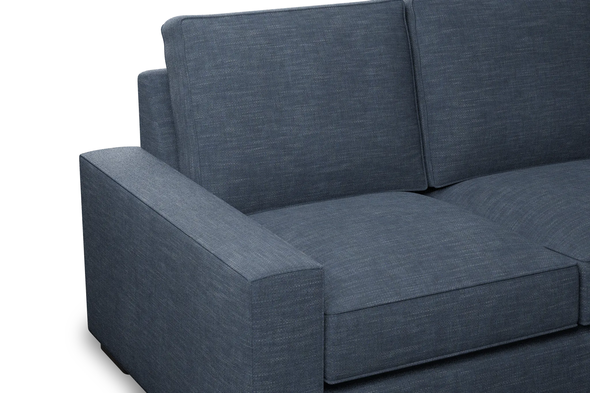 Edgewater Elevation Dark Blue 96" Sofa W/ 3 Cushions