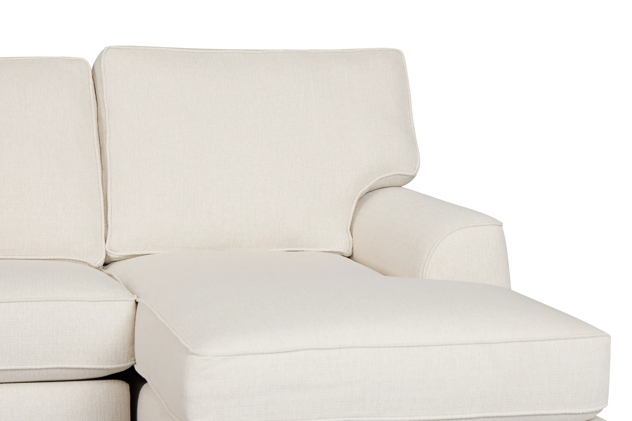 Sinclair Light Beige Fabric Right Chaise Sectional