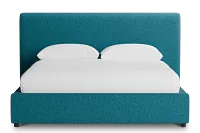 Grayton Elite Teal 44" Upholstered Platform Bed
