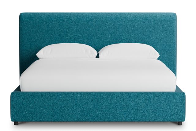 Grayton Elite Teal 44" Upholstered Platform Bed