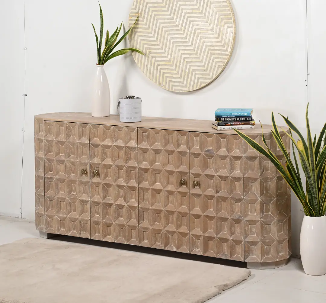 Gillian White Four-door Cabinet Gillian White Four-door Cabinet