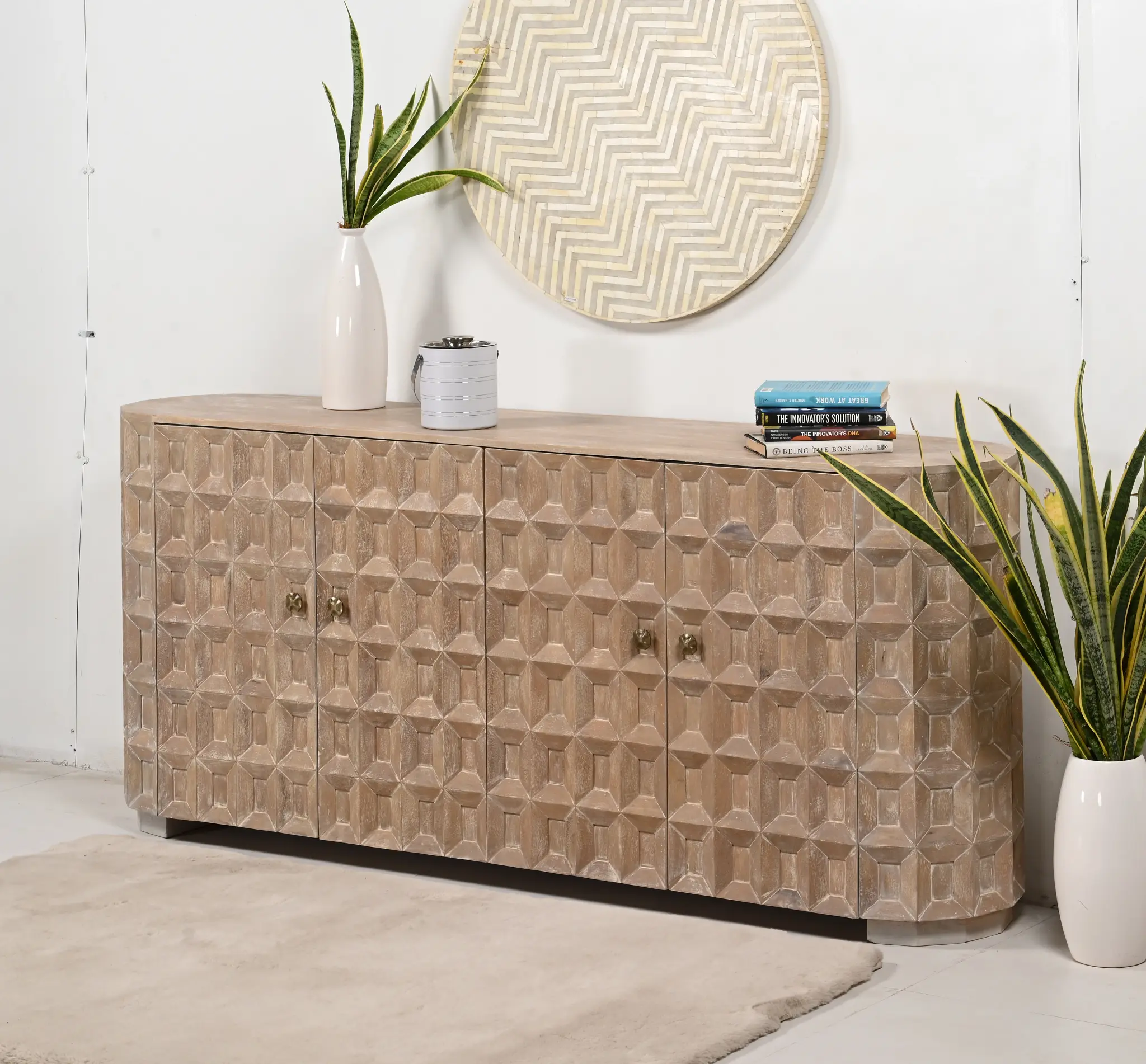 Gillian White Four-door Cabinet Gillian White Four-door Cabinet