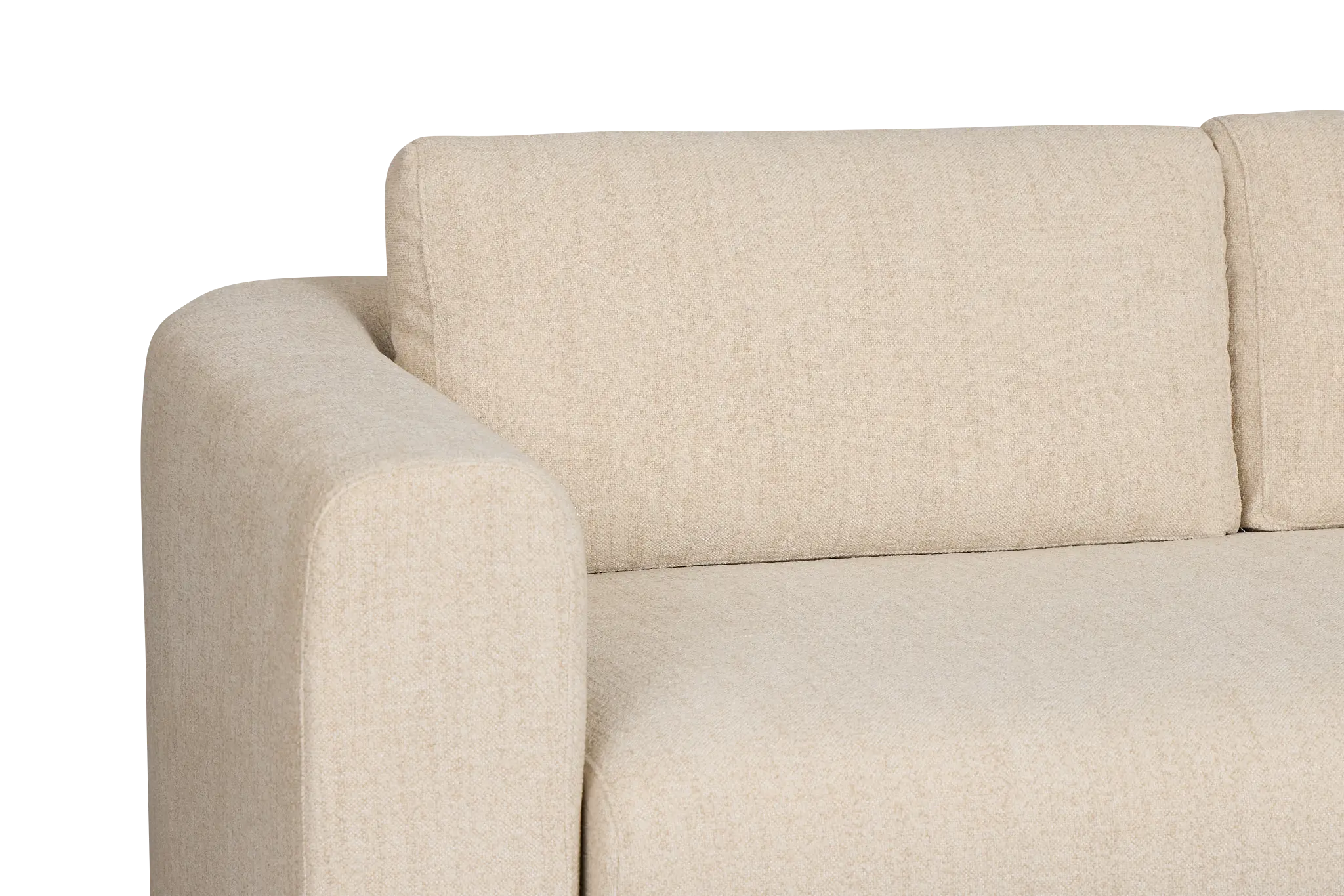 Alma Light Beige Fabric Small 2-arm Wedge Sectional Alma Light Beige Fabric Small 2-arm Wedge Sectional