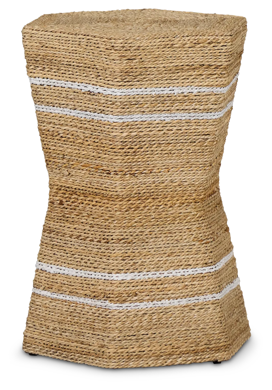 Sailor Woven Stripe Accent Stool