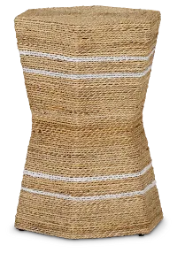 Sailor Woven Stripe Accent Stool