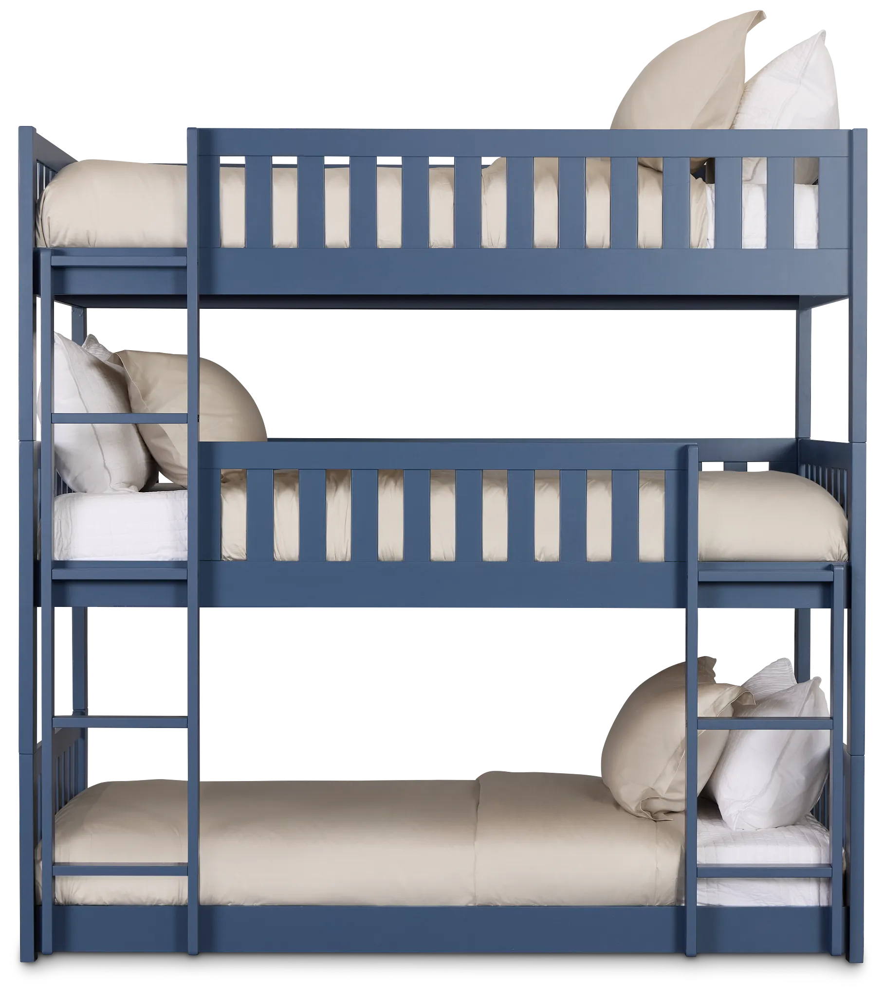 Charleston Dark Blue Triple Bunk Bed