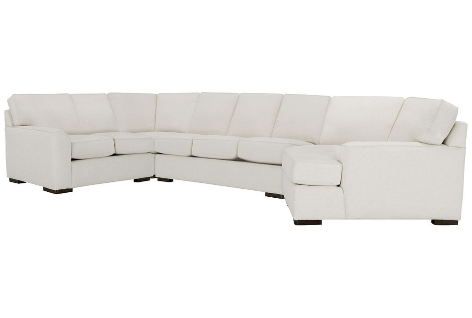 Austin White Cool Mfoam Right Cuddler Memory Foam Sleeper ...