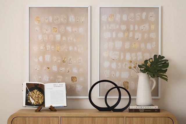 Tilas Light Beige Framed Wall Art