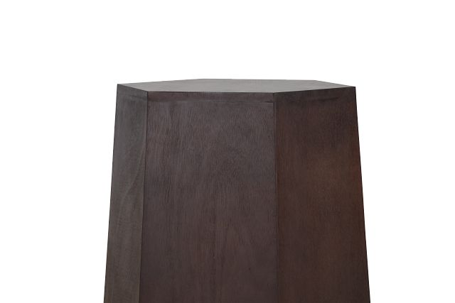 Hexgon Dark Tone Large Accent Table