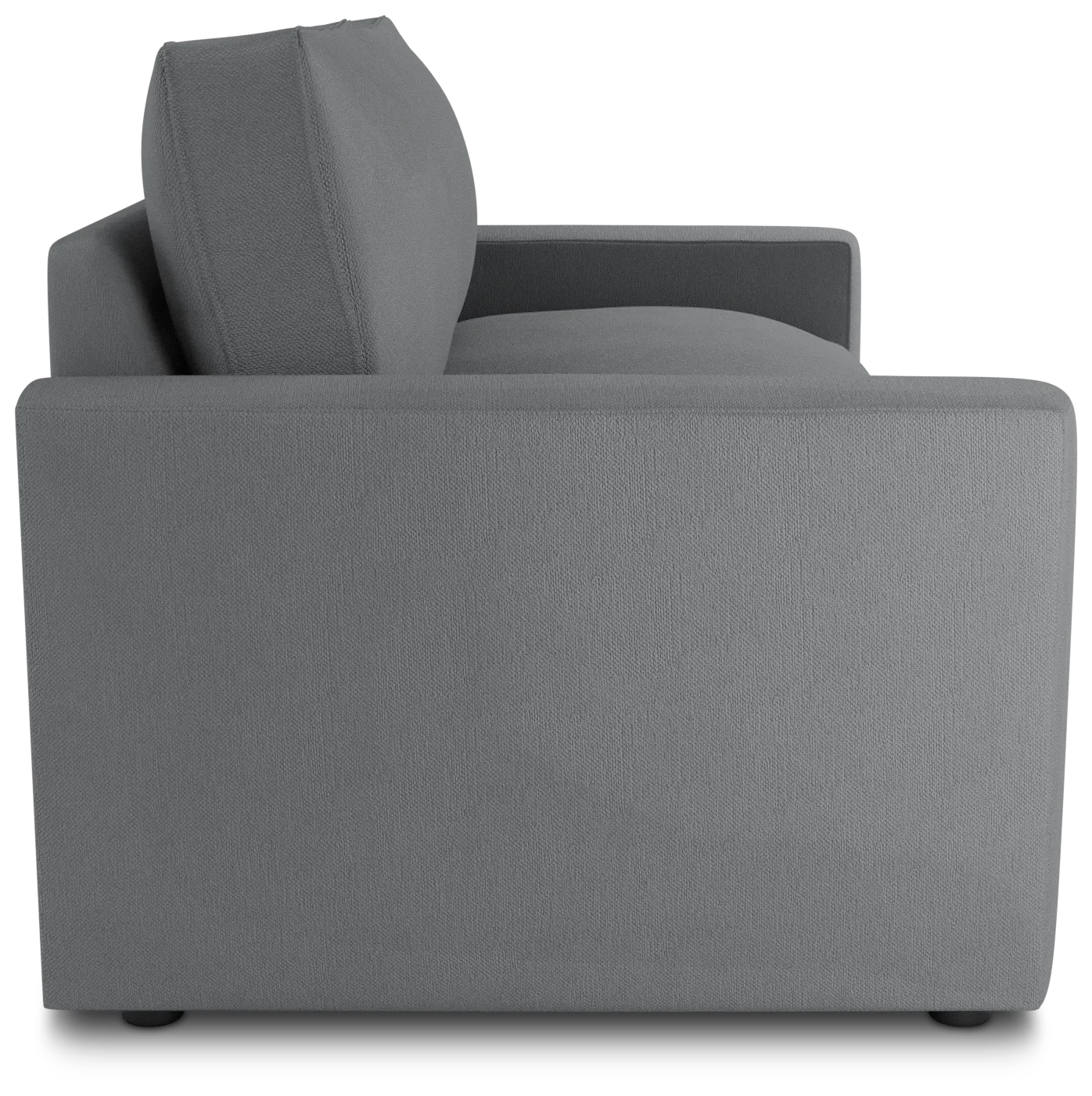 Siesta Revenue Gray Fabric Loveseat