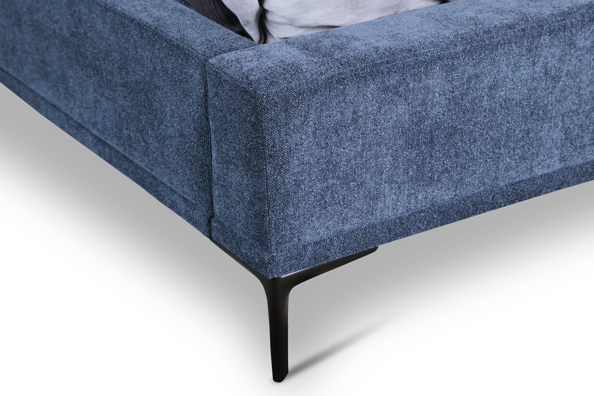 Emit Dark Blue Uph Panel Bed