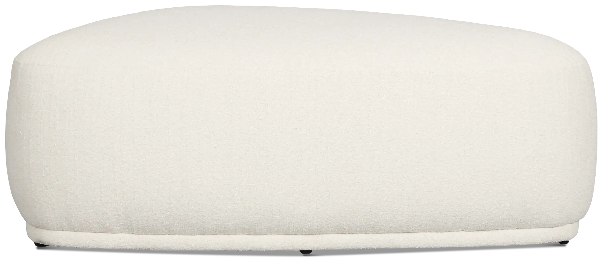 Jovi White Fabric Large Accent Ottoman Jovi White Fabric Large Accent Ottoman