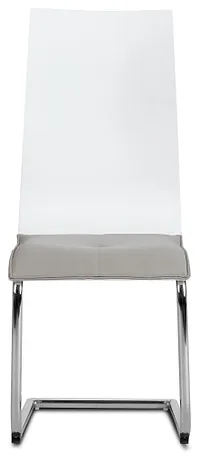 Pavia Two-tone Chrome Upholstered Side Chair