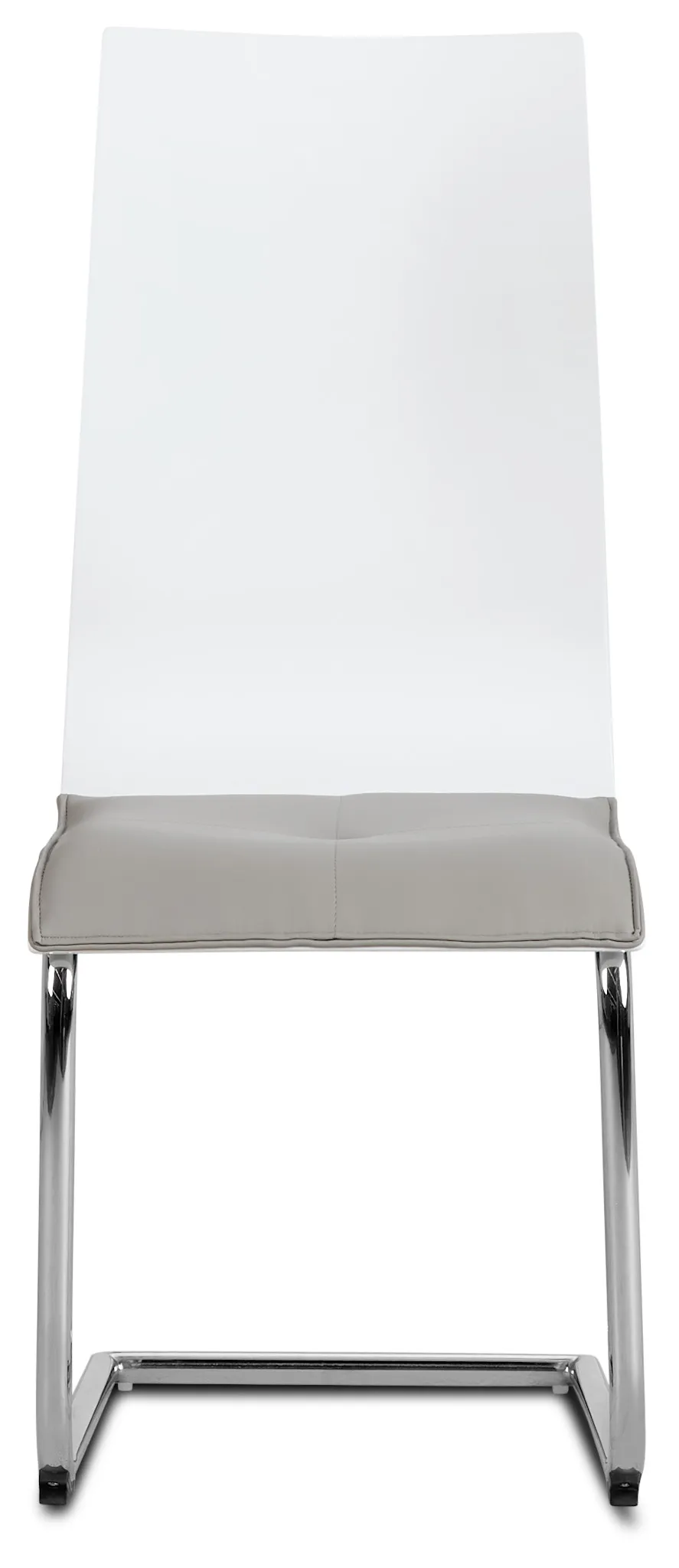 Pavia Two-tone Chrome Upholstered Side Chair