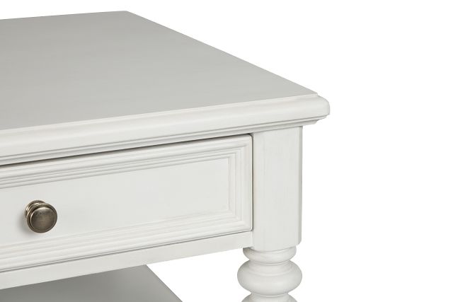 Savannah Ivory Storage Rectangular Coffee Table