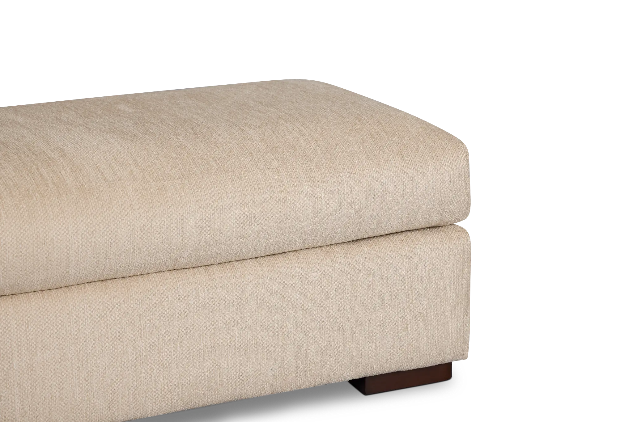 Alpha Beige Fabric Ottoman Alpha Beige Fabric Ottoman