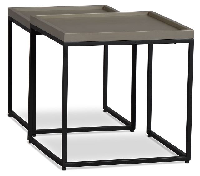 Blaine Gray Set Of 2 Nesting Tables