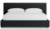 Grayton Elite Black 44" Upholstered Platform Bed