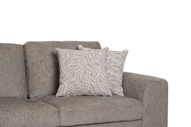 Blakely Gray Fabric Left Chaise Storage Sectional