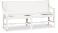 Heron Cove White Storage Dining Bench