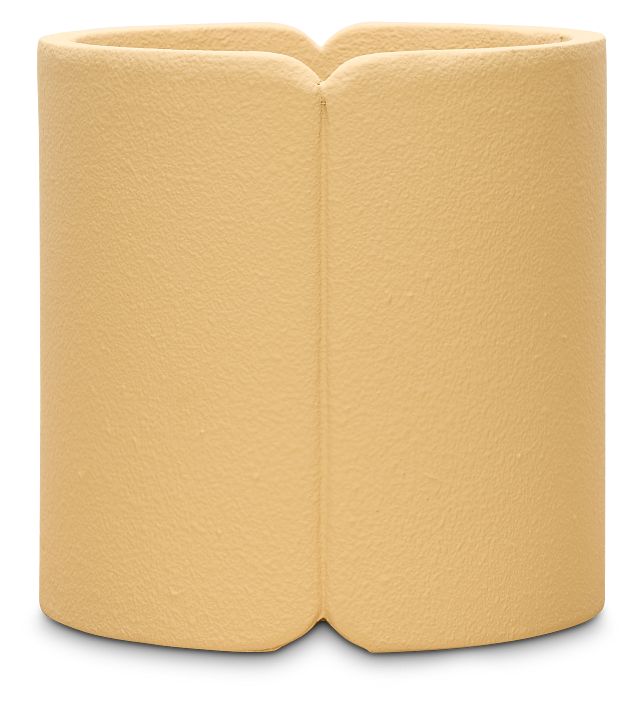 Mamizu Polyresin Yellow Planter