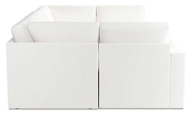 Citymod White Fabric 6-piece Pit Sectional