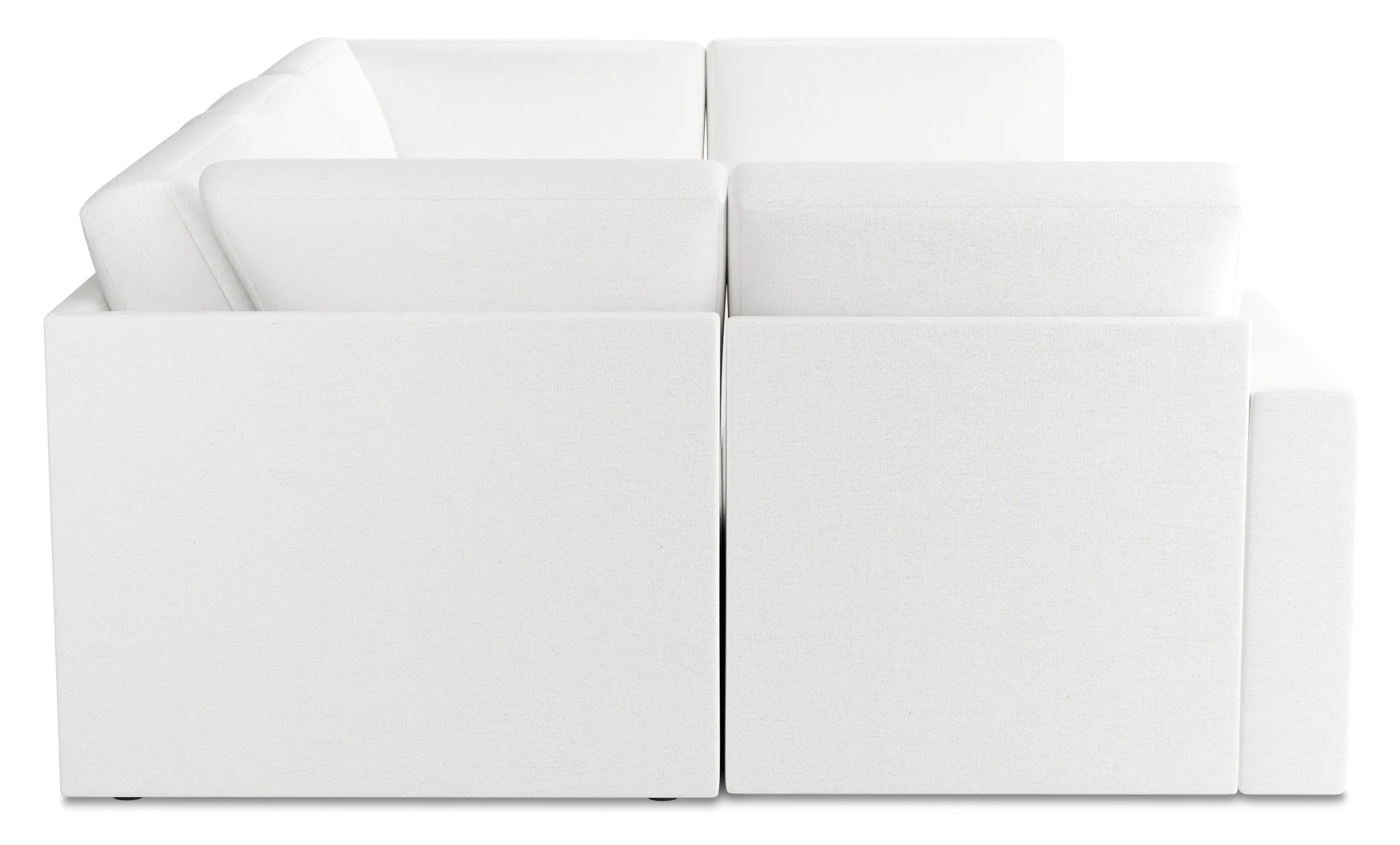 Citymod White Fabric 6-piece Pit Sectional