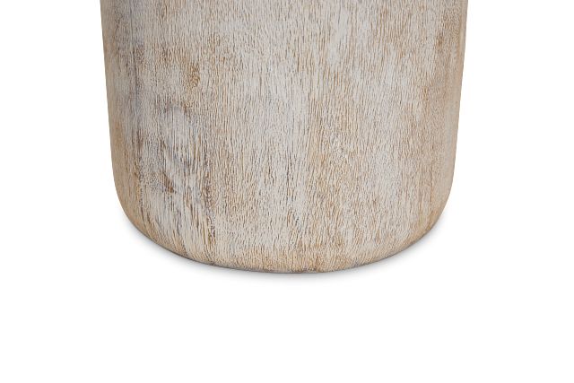 Carmine White Vase