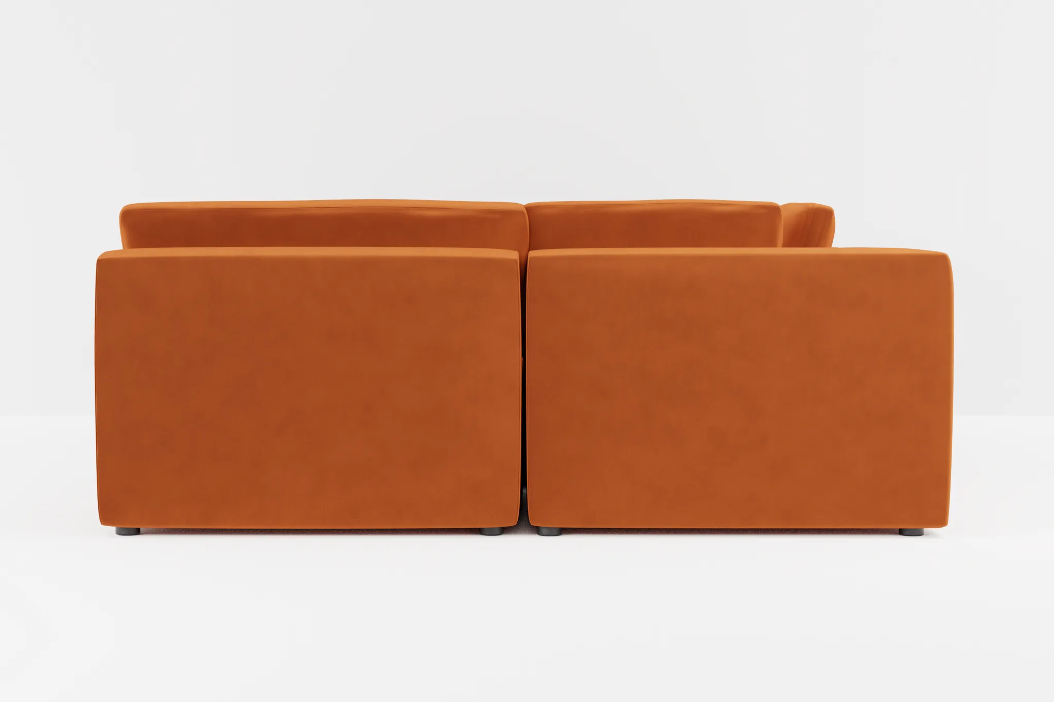 Destin Joya Orange Velvet 6-piece Pit Sectional