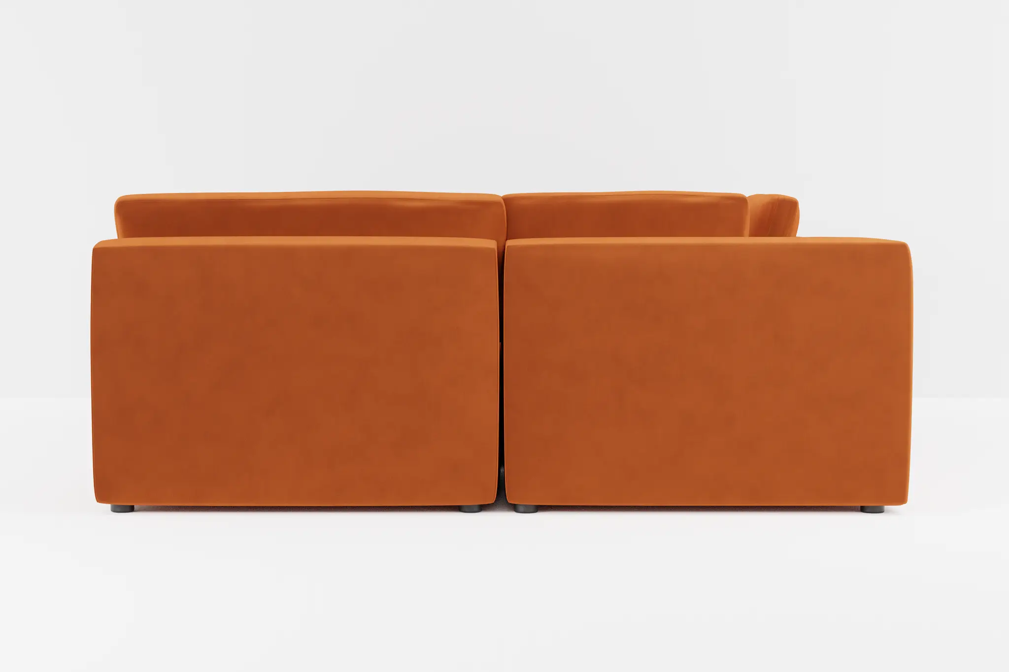 Destin Joya Orange Velvet 6-piece Pit Sectional Destin Joya Orange Velvet 6-piece Pit Sectional