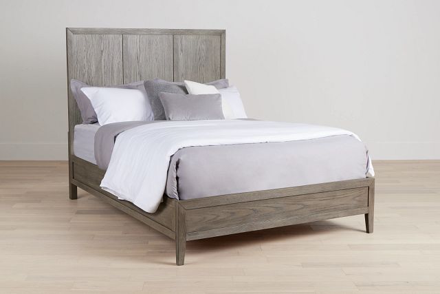 Alden Gray Wood Platform Bed