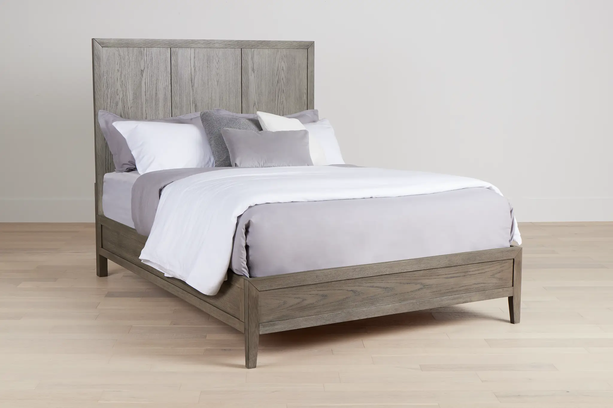 Alden Gray Wood Platform Bed Alden Gray Wood Platform Bed