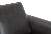 Lincoln Dark Gray Lthr/vinyl Sofa