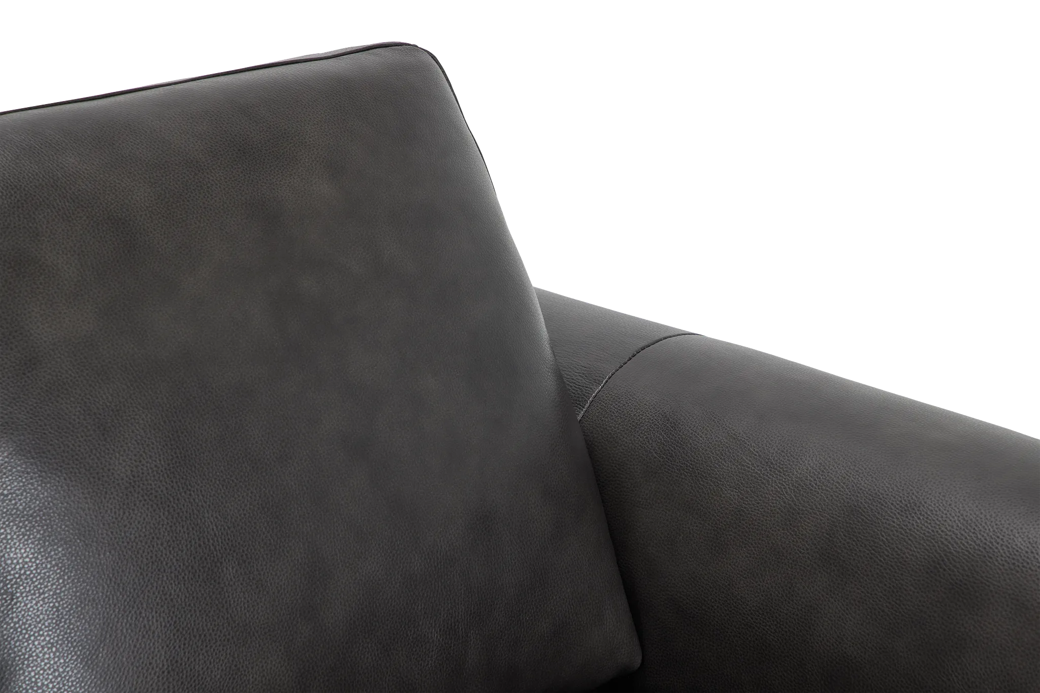 Lincoln Dark Gray Lthr/vinyl Sofa