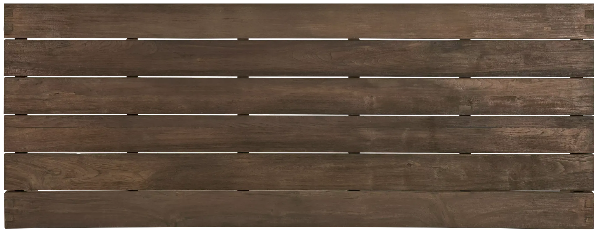 Linear 102" Teak Table & 4 Sling Side Chairs