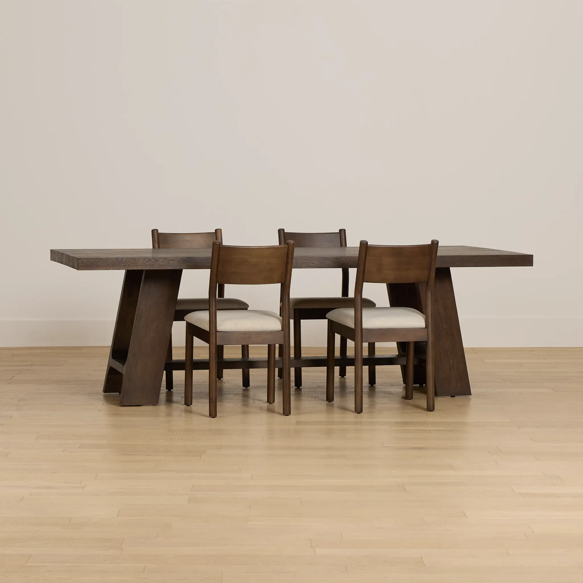 Rochester Dark Tone Rectangular Table & 4 Upholstered Chairs Rochester Dark Tone Rectangular Table & 4 Upholstered Chairs