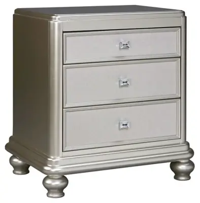 Coralayne Silver Nightstand Coralayne Silver Nightstand