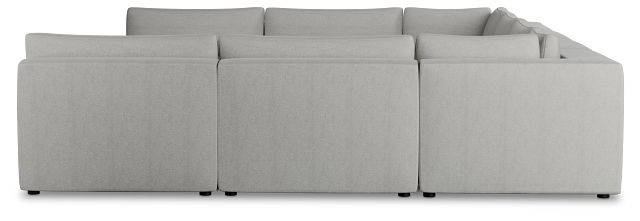 Destin Sutton Gray Fabric 8-piece Modular Sectional