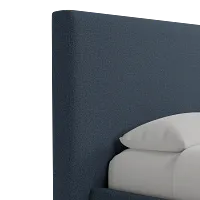 Grayton Elite Dark Blue 54" Upholstered Platform Bed