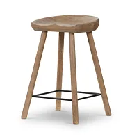 Four Hands Barry Light Tone 24" Wood Barstool
