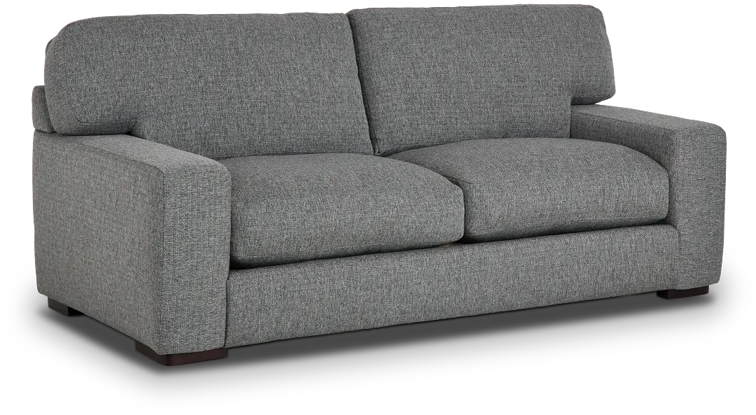 Veronica 90" Dark Gray Down Sofa