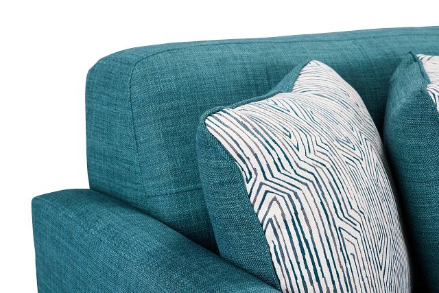 Raya Dark Teal Fabric Sofa