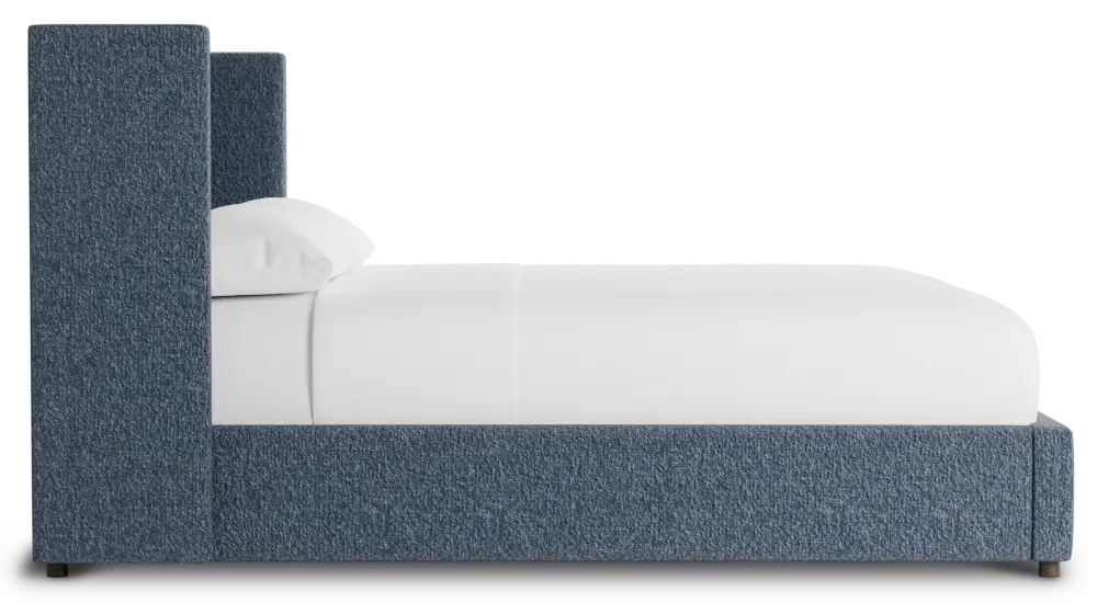 Captiva Maguire Blue 48" Upholstered Shelter Bed Captiva Maguire Blue 48" Upholstered Shelter Bed