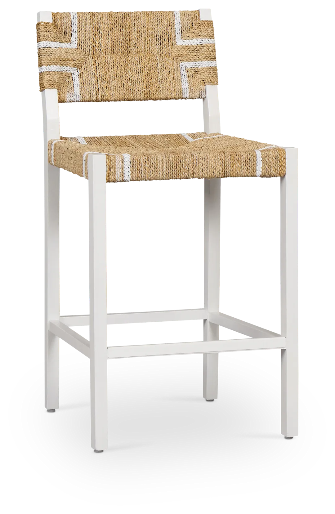 Nantucket Light Tone Woven 24" Woven Barstool
