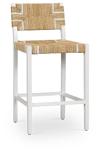 Nantucket Light Tone Woven 24" Woven Barstool