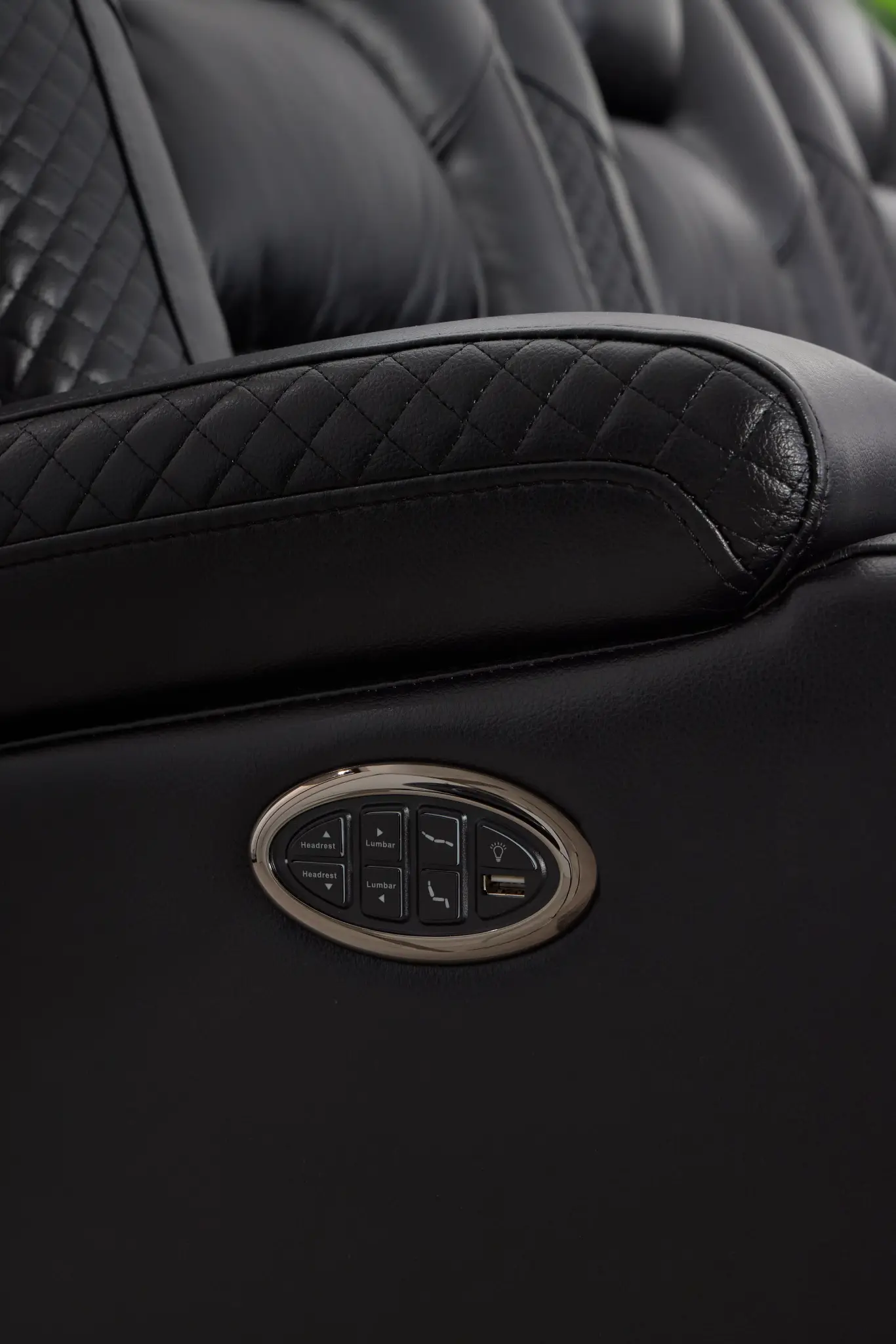 Troy Black Micro Power Reclining Sofa Troy Black Micro Power Reclining Sofa