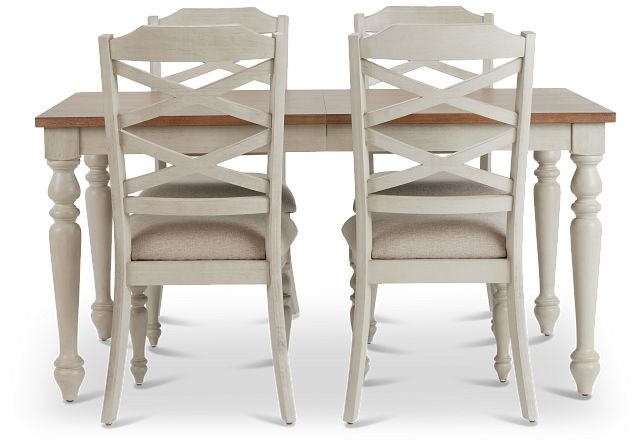 Lexington Two-tone Table & 4 Chairs (3)